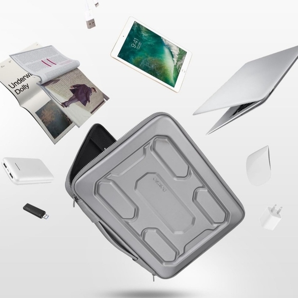 Domiso 15.6 inch Hard Laptop Sleeve with Handle - Picture 5 of 8